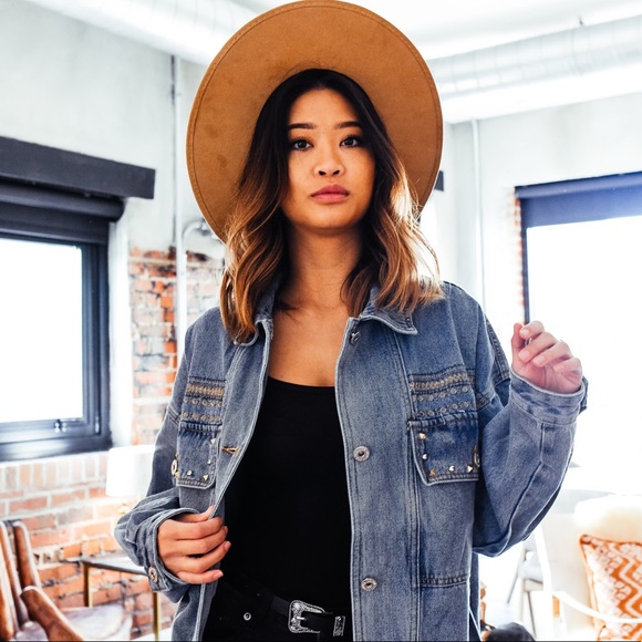 POL Embroidered and Embellished Denim Jacket - Picture 3 of 5